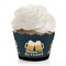 Big Dot of Happiness Cheers and Beers to 21 Years - 21st Birthday Party Decorations - Party Cupcake Wrappers - Set of 12